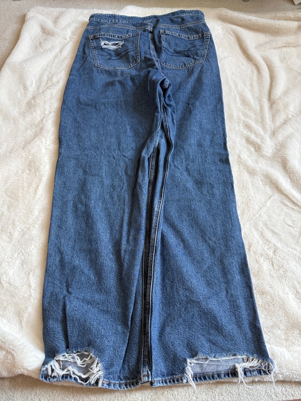 Bundle of Four Denim & Rust Jeans - Light Wash + Red - Picture 14 of 15
